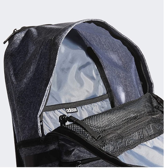 🆕Adidas Core 🎒 Backpack Black & White - Picture 3 of 5